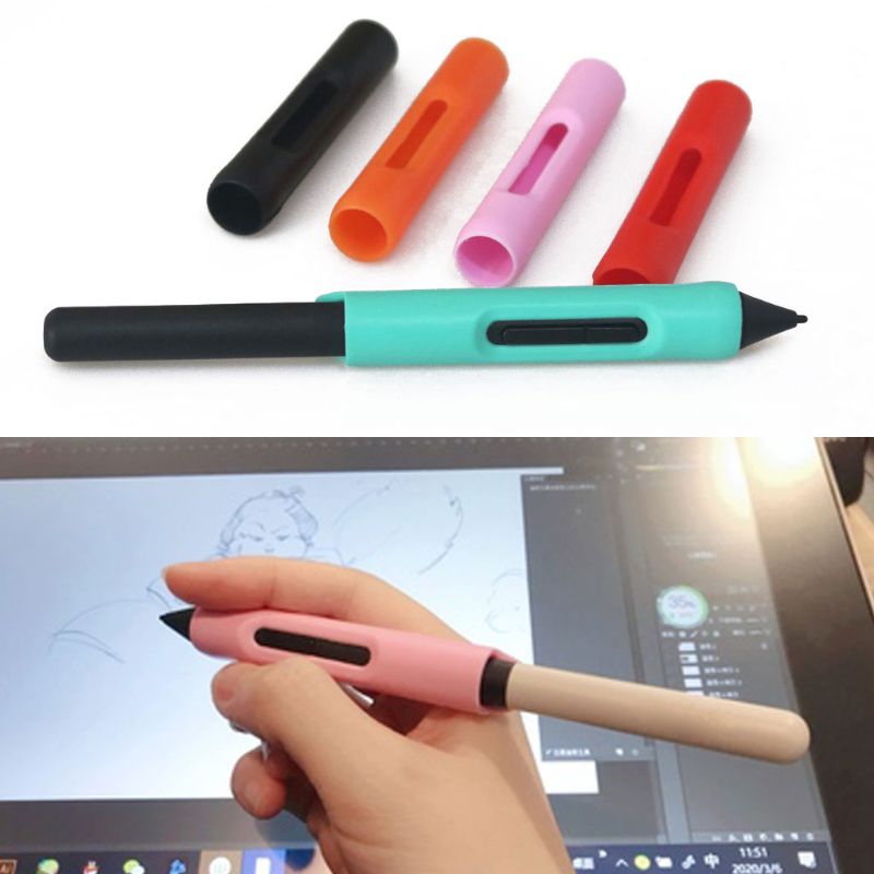 Best Tablet Accessories - ワコム LP-180-0S LP-190-2K LP-1100-4K タブレットペンホルダーケースソケットペングリップシリコンアクセサリーベストセール
