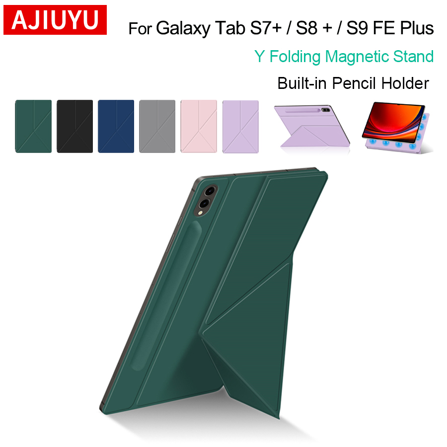 Cheap Tablet Accessories - サムスンギャラクシータブ用磁気ケース,PUレザースタンドカバー,s7,s8,s9,e plus,SM-X610,x616b,12.4用
