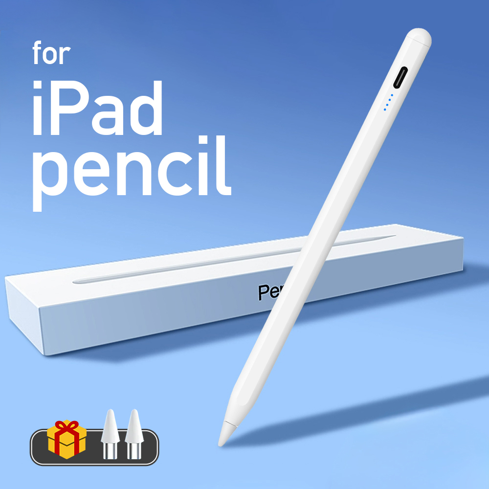 Tablet Accessories Kids - Apple Pencil対応スタイラスペン、LED電源インジケーター付き、パームリジェクション機能搭載、2022、2021、2020、2019、2018 iPad用タッチペン