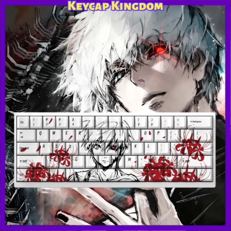 Tablet Accessories For Gaming - 東京グールキンキーケンアニメキーキャップメカニカルキーボードチェリー PBT カスタマイズされたキーキャップタブレットラップトップ PC ゲーミングキーボードアクセサリー