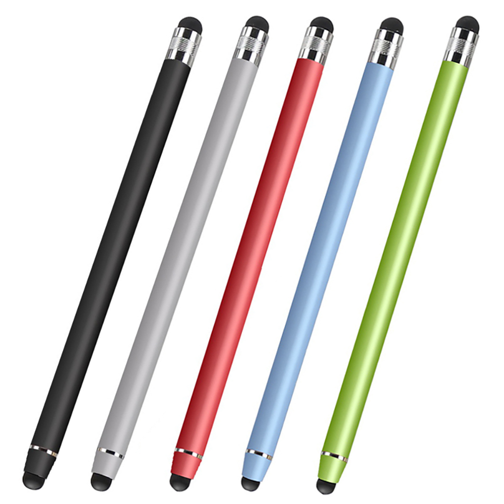 Tablet Accessories Kids - 5 個タブレットペンユニバーサルペンシルタッチスタイラスダブルデュアルシリコンヘッド iPad iPhone Samsung Huawei