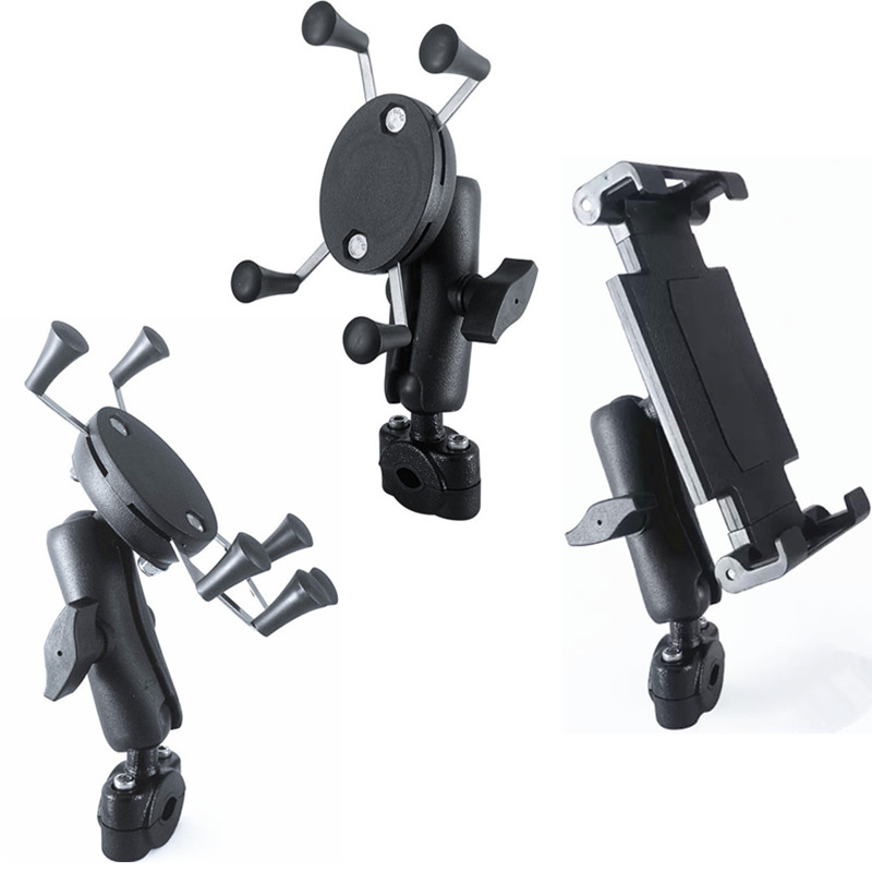 Car Accessories Tablet Holder - ユニバーサルカーバックシートヘッドレストマウントホルダー、ダブルソケットアーム付きスマホホルダー、iPad/スマホ用、ラムマウント対応