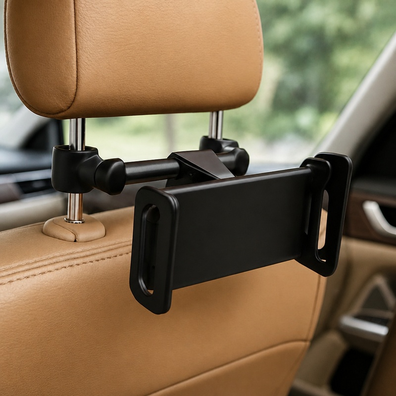 Car Accessories Tablet Holder - 360度回転式ユニバーサルカーヘッドレストホルダー ° タブレットとスマートフォン用回転式ホルダー（4～11インチ）、iPad Airシリーズ対応