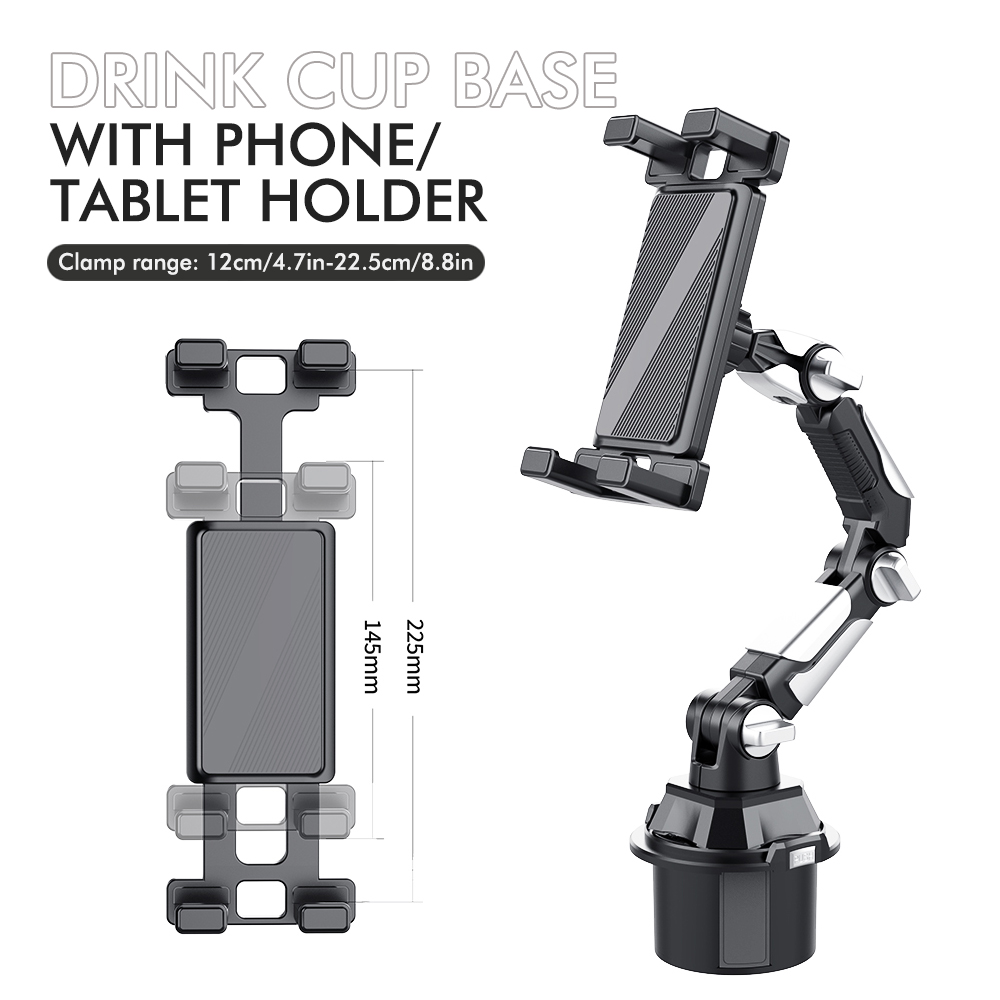 Car Accessories Tablet Holder - 車のカップホルダー車の車載ウォーターカップホルダーロングジョイント位置携帯電話タブレットコンピュータユニバーサル車ブラケット