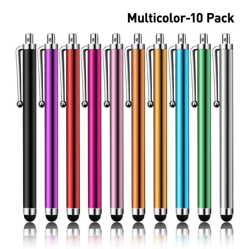Tablet Accessories Kids - 10 ピース/ロットユニバーサルスタイラスペン描画鉛筆容量性スクリーンタッチペンマルチカラー Apple iPad Android タブレット用