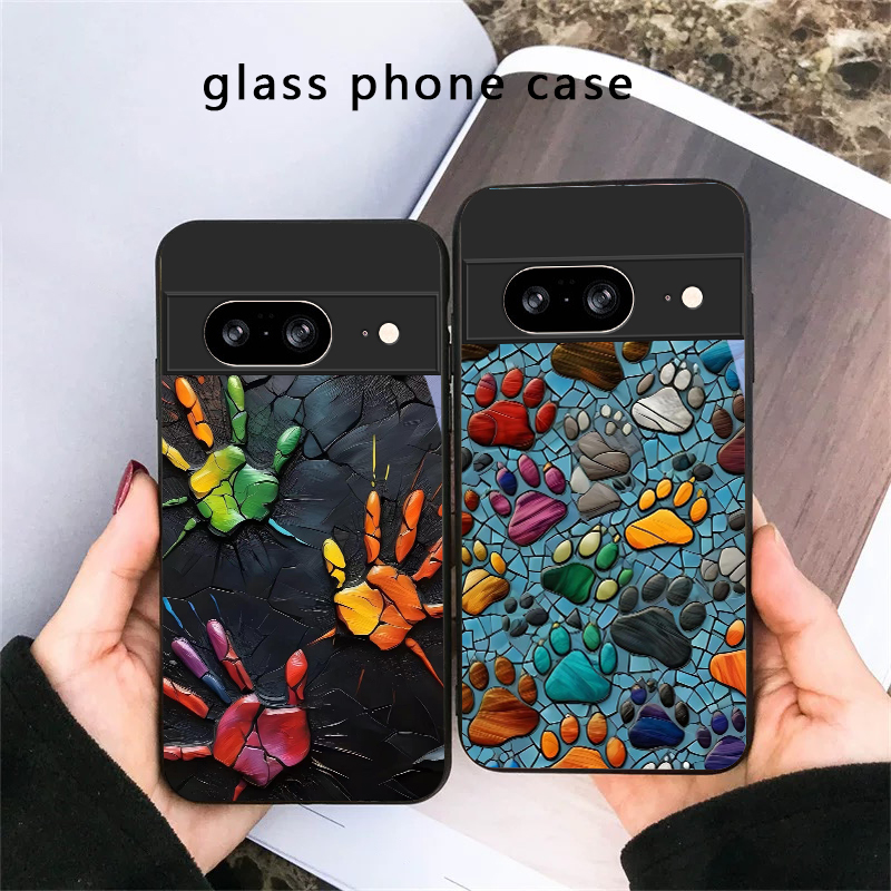 Google Pixel 9 - 動物の足跡模様ストーン付き Google Pixel 8 7 9