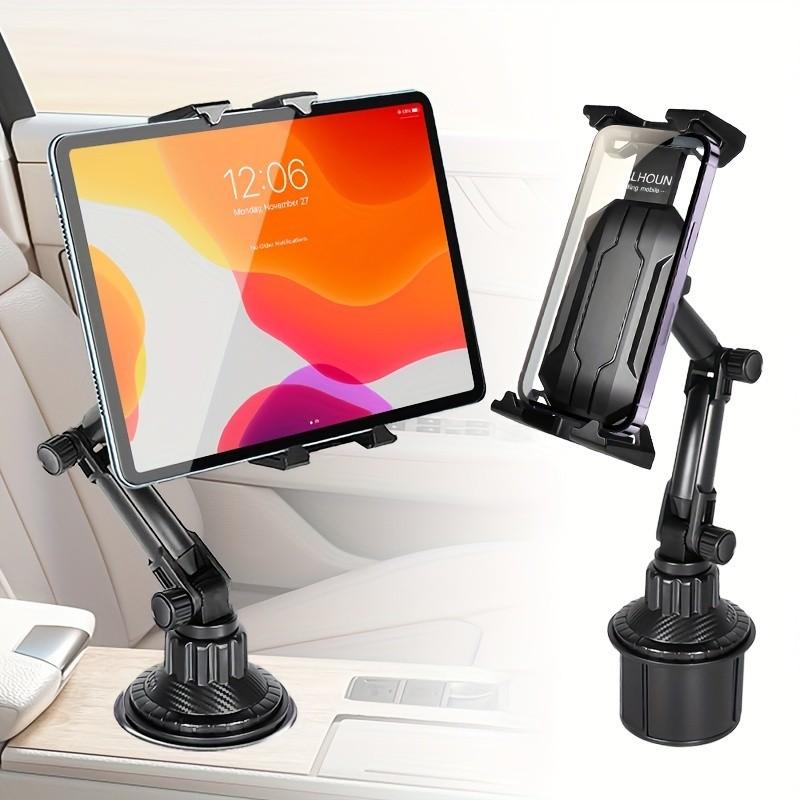 Tablet Accessories Must Have - カップホルダー型タブレット＆携帯電話マウント（車用）、車載クレードルホルダー（携帯電話マウント）は、ほとんどの4～14インチの携帯電話とタブレットに対応します。