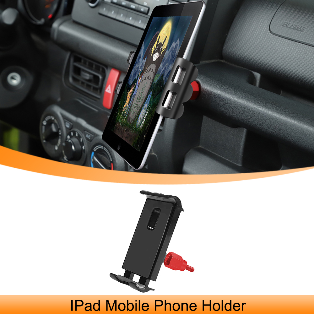 Car Accessories Tablet Holder - 車携帯電話 IPad ホルダータブレットサポートブラケットスズキジムニー JB64 JB74 2019-2024