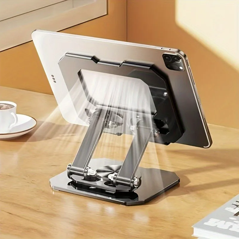 Best Tablet Accessories - 調整可能で折りたたみ可能な360度 ° 回転可能なタブレットスタンド 4.7～12インチのiPad Pro/Air/Miniラップトップに対応 -