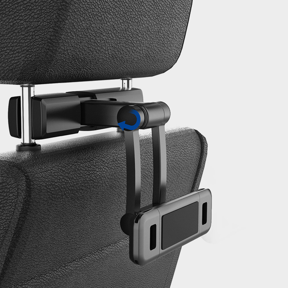 Tablet Car Mount - タブレットヘッドレストマウント 車載タブレットホルダー 4.7～12.3インチのスマートフォン・タブレット対応 360度回転 強力スプリング