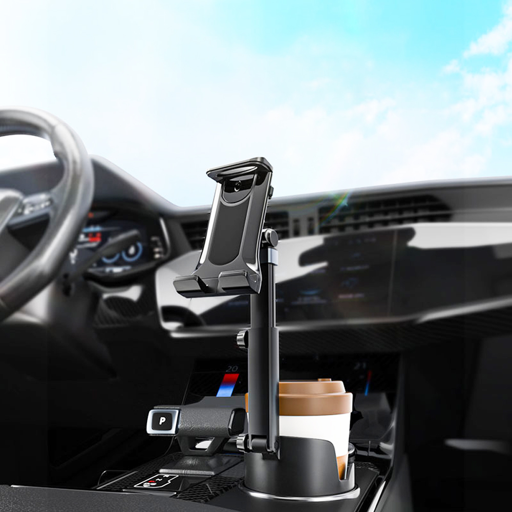 Tablet Accessories Must Have - 車用カップホルダー タブレット＆携帯電話マウント、4～13インチのデバイスに対応するユニバーサルスタンド、ナビゲーションや乗客の視聴に最適な安全ホルダー