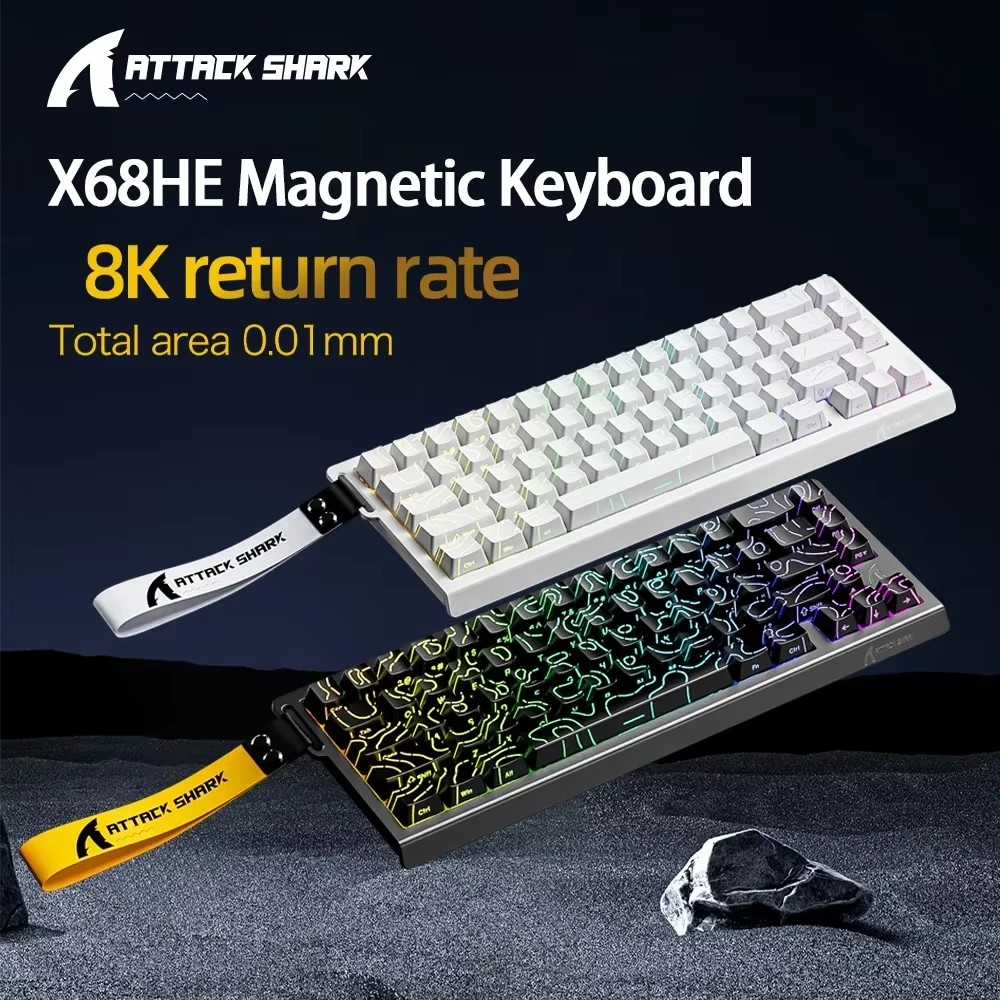 Tablet Accessories Gifts - ATTACK SHARK X68HE 磁気メカニカルキーボード 8K 低遅延