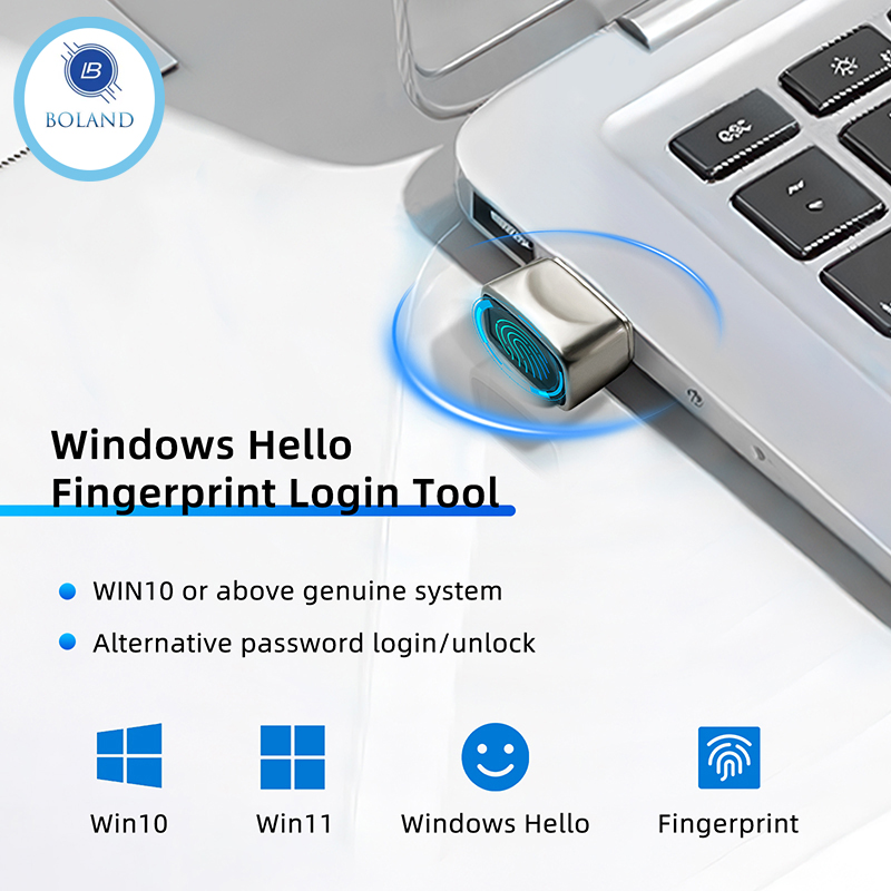 Windows Tablet Accessories - ミニ生体認証指紋ログインロック Windows 10 ハロー指紋リーダーモジュール PC ラップトップ