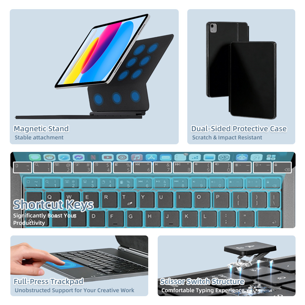 2026年版 iPad 10 第11世代用 Bluetoot - Tablet Accessories Keyboard のレビューと価格