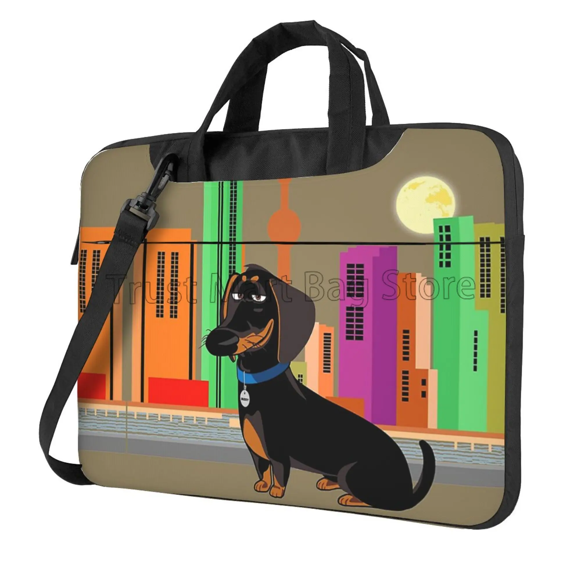 Dachshundプリントラップトップキャリングバッグ、かわ - Tablet Accessories Bag のレビューと価格
