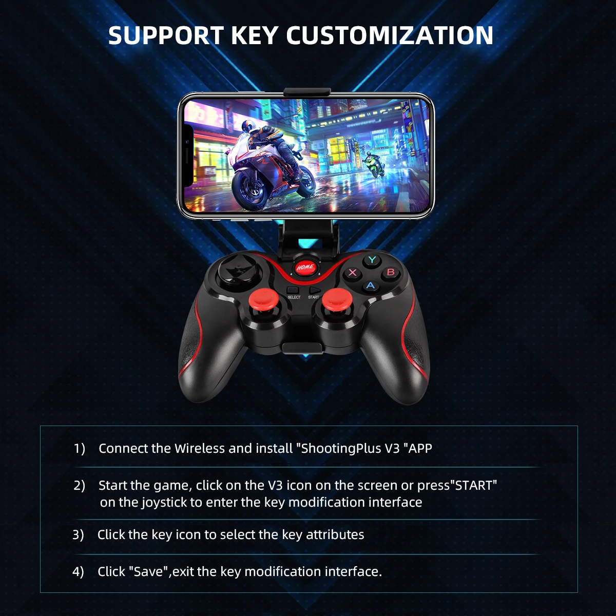 GAMINJA ワイヤレス Bluetooth ゲームパッド - Tablet Accessories For Gaming のレビューと価格