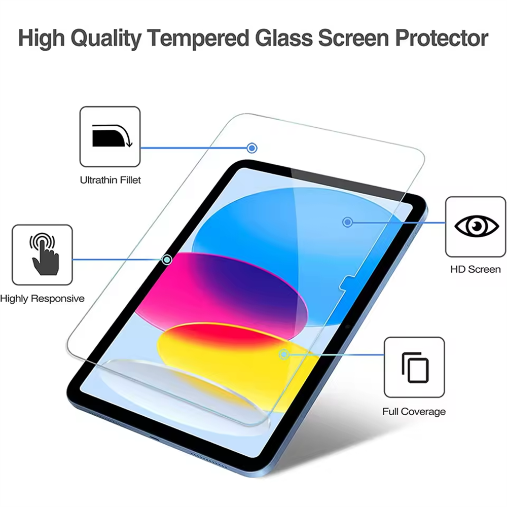 iPad A16 10.2 9.7 10用9H強化ガラススク - Best Tablet Accessories のレビューと価格
