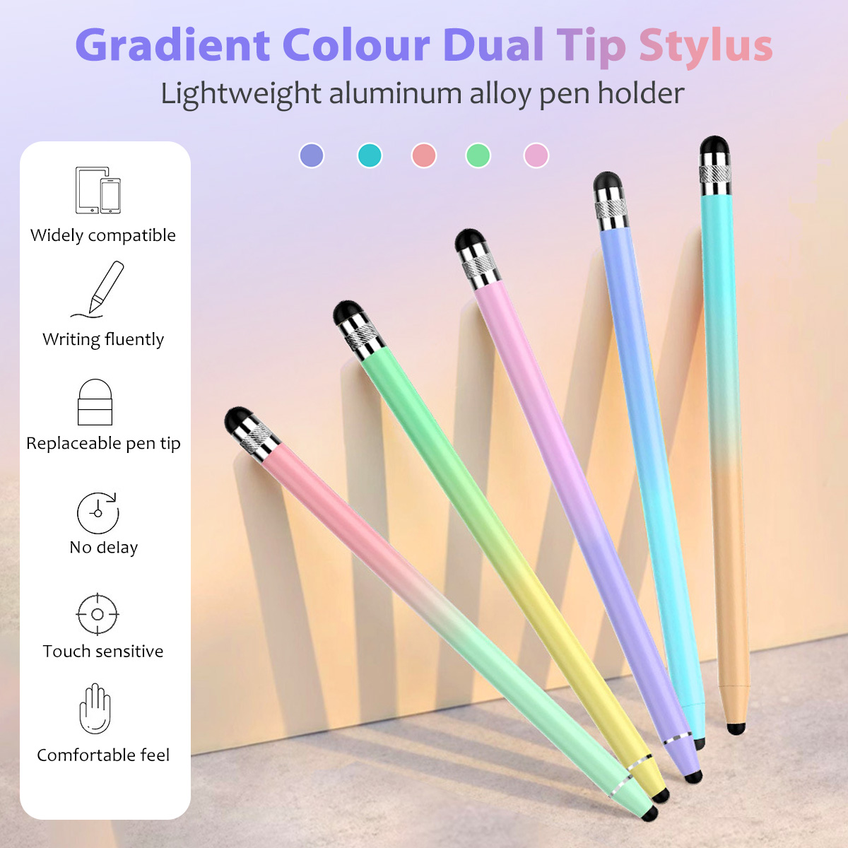 ユニバーサル2in1スタイラスペン、Androidスマートフ - Tablet Accessories Kids のレビューと価格
