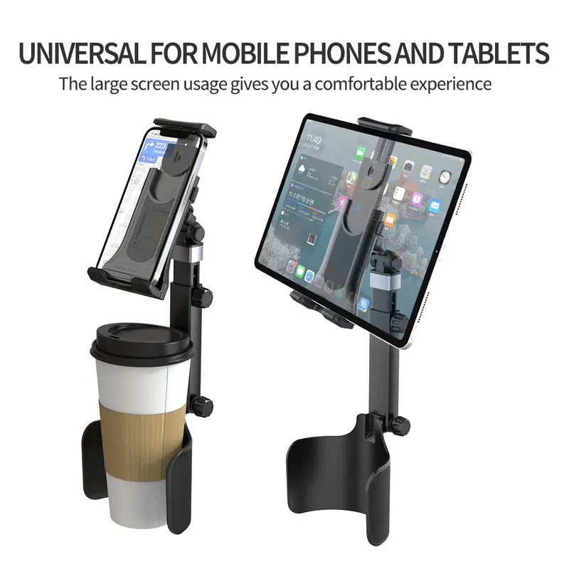 車載カップホルダー用スマホ・タブレットホルダー拡張キット、3 - Car Accessories Tablet Holder のレビューと価格