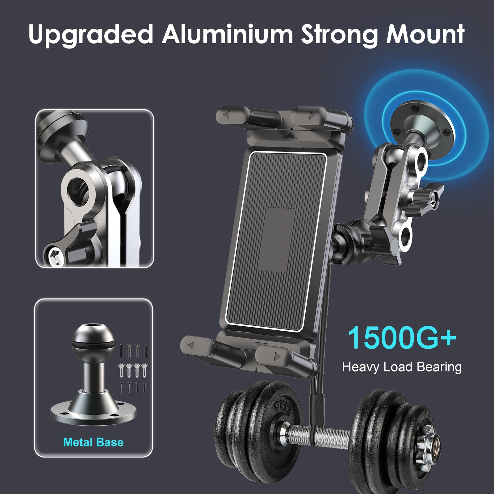 トラック用タブレットマウント、ヘビーデューティードリルベース - Tablet Car Mount のレビューと価格
