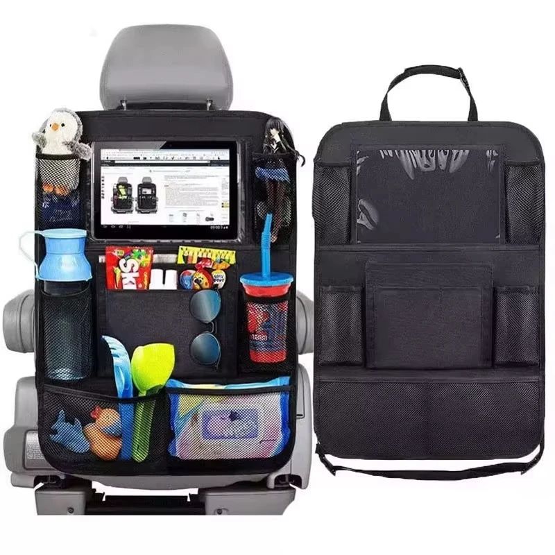 カーシートオーガナイザー 多機能オックスフォード生地 車用後 - Car Accessories Tablet Holder のレビューと価格