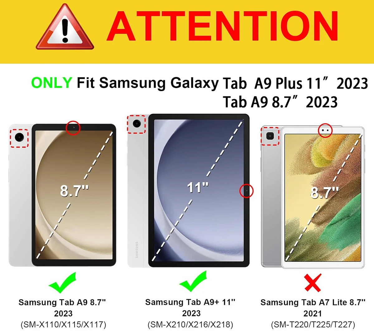 Samsung Galaxy 2023 Tab A9 SM- - Tablet Accessories Samsung のレビューと価格