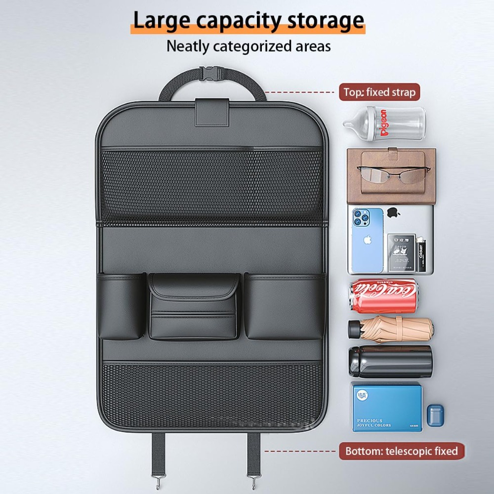 フレンドリーなリアシートオーガナイザー、プレミアム防水PUレ - Tablet Accessories Bag のレビューと価格