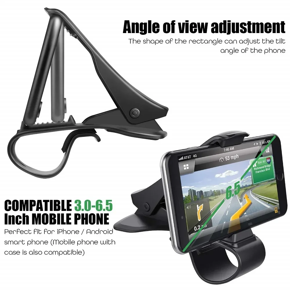 ユニバーサル車載携帯電話ホルダー 簡単クリップマウントスタン - Car Accessories Tablet Holder のレビューと価格