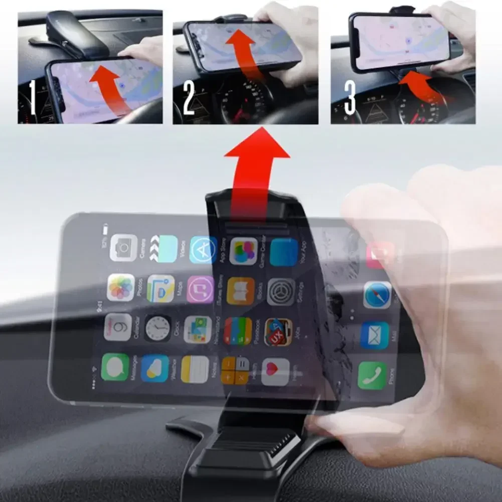 ユニバーサル車載携帯電話ホルダー 簡単クリップマウントスタン - Car Accessories Tablet Holder のレビューと価格