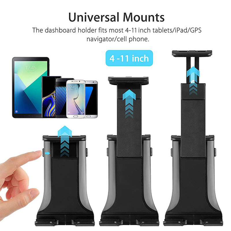ユニバーサル 5-12.9 インチタブレットスタンドホルダー - Car Accessories Tablet Holder のレビューと価格