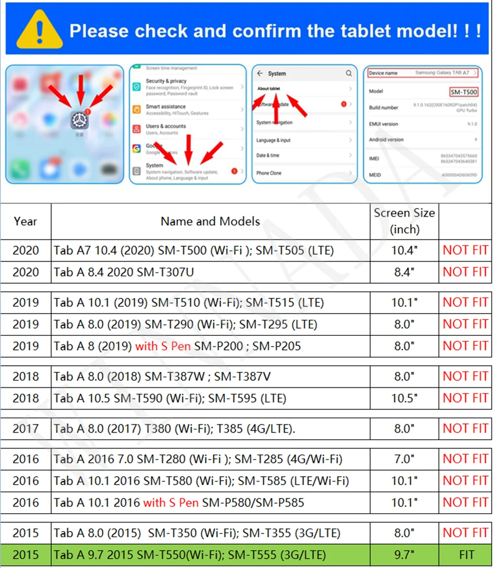 サムスンギャラクシータブ用保護カバー,9.7インチT550  - Tablet Accessories Samsung のレビューと価格