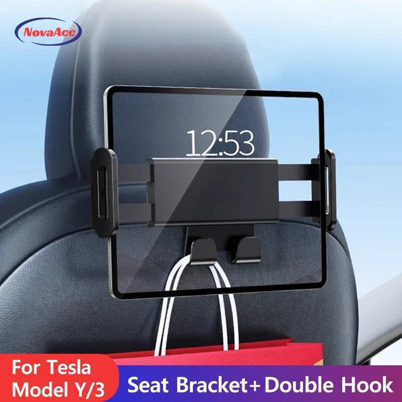 車のヘッドレストマウントホルダー テスラモデル 3 Y 用  - Car Accessories Tablet Holder のレビューと価格