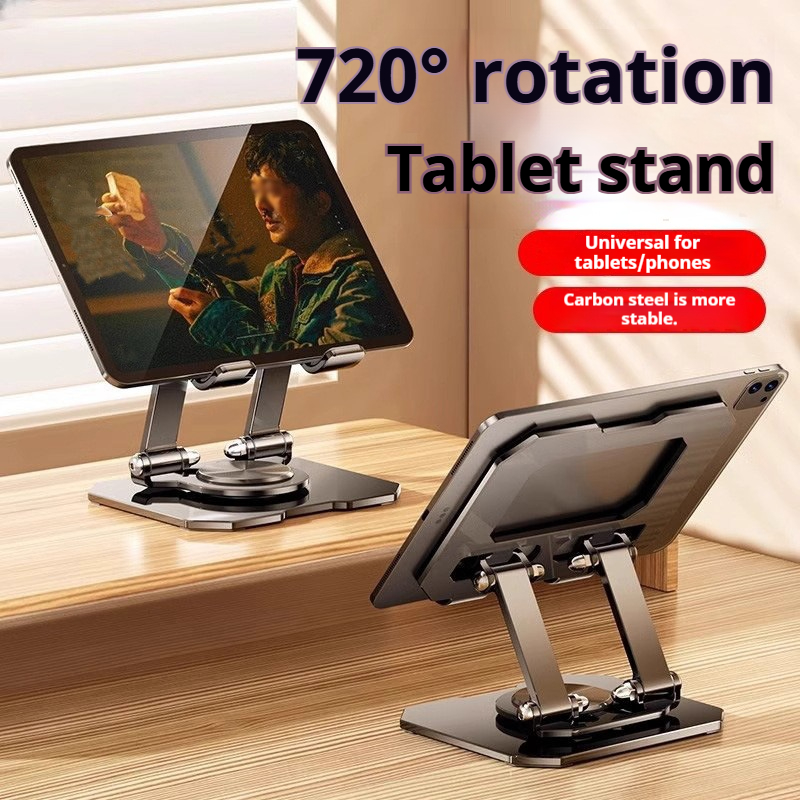 360 °   回転金属タブレットスタンド折りたたみ式調節可 - Best Tablet Accessories のレビューと価格