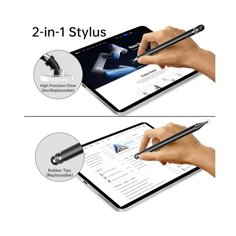 2-in-1スタイラスペン 高感度ディスクチップ ラバーチッ - Tablet Accessories Kids のレビューと価格