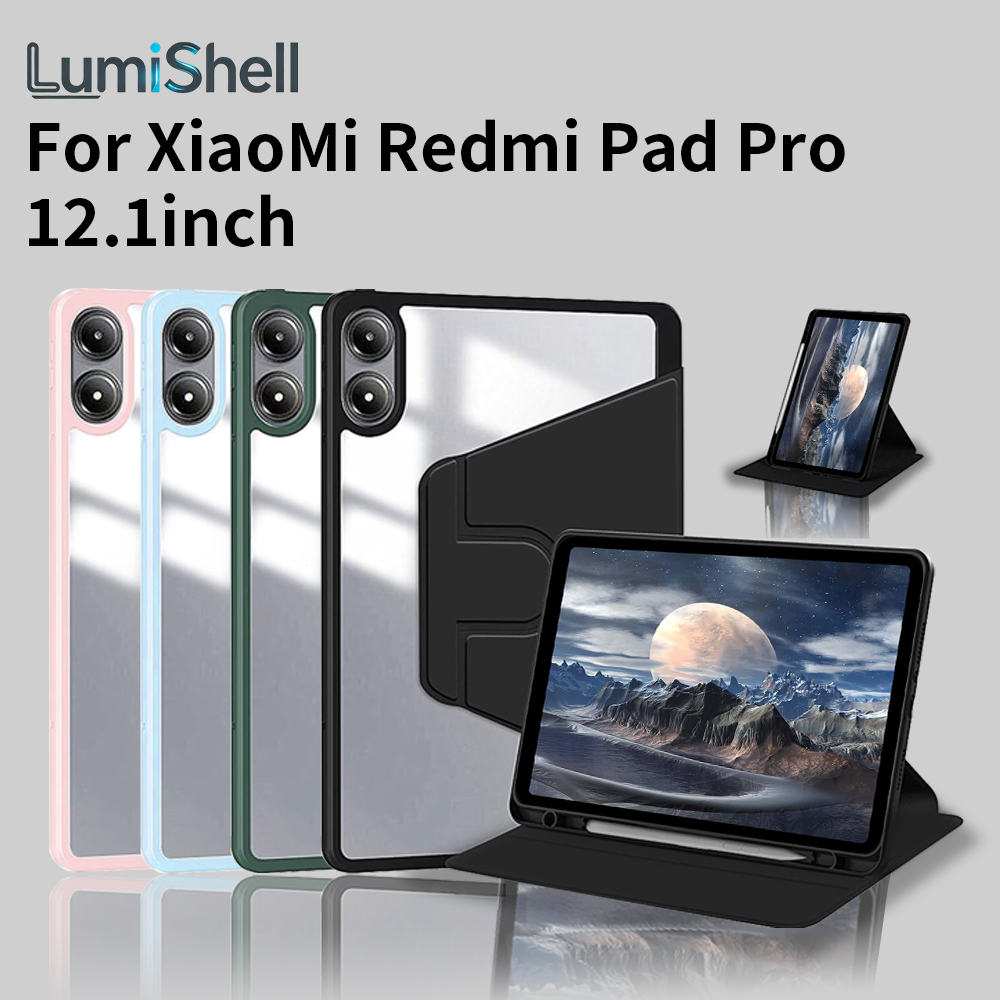 Redmi Pad Pro 12.1インチ用360度回転カバ - Poco Tablet Accessories のレビューと価格