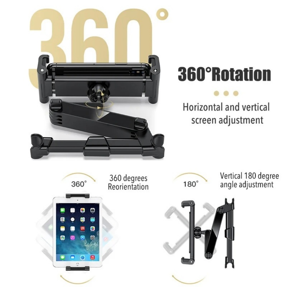 伸縮式車載ヘッドレストタブレットホルダー（子供用）、格納式ア - Tablet Accessories Must Have のレビューと価格