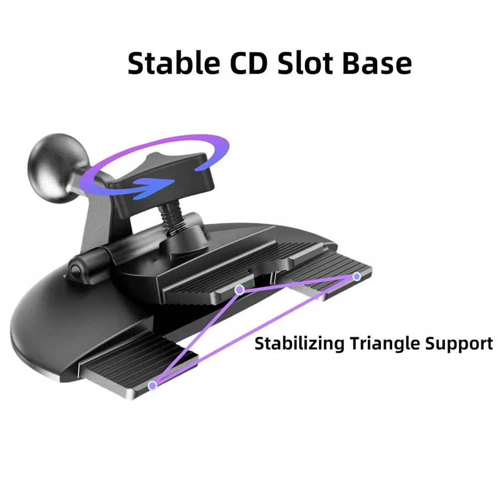 調整可能な CD スロット車ホルダーサポートマウント Car - Tablet Car Mount のレビューと価格