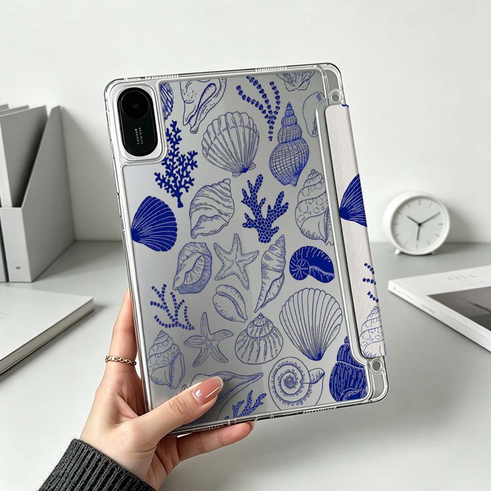 貝殻、ヒトデ、巻貝のデザインのXiaomi Mi Pad 8 - Poco Tablet Accessories のレビューと価格