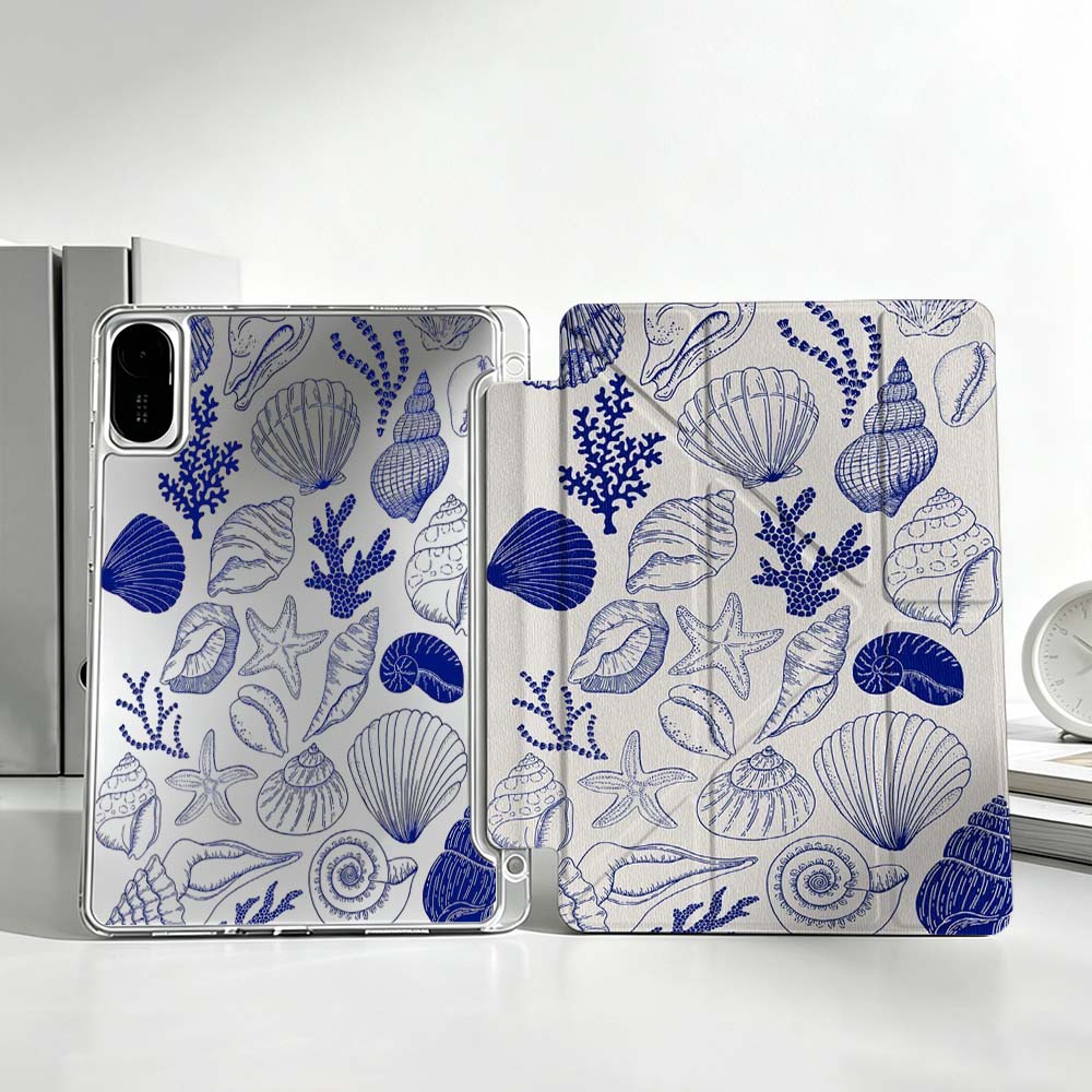 貝殻、ヒトデ、巻貝のデザインのXiaomi Mi Pad 8 - Poco Tablet Accessories のレビューと価格