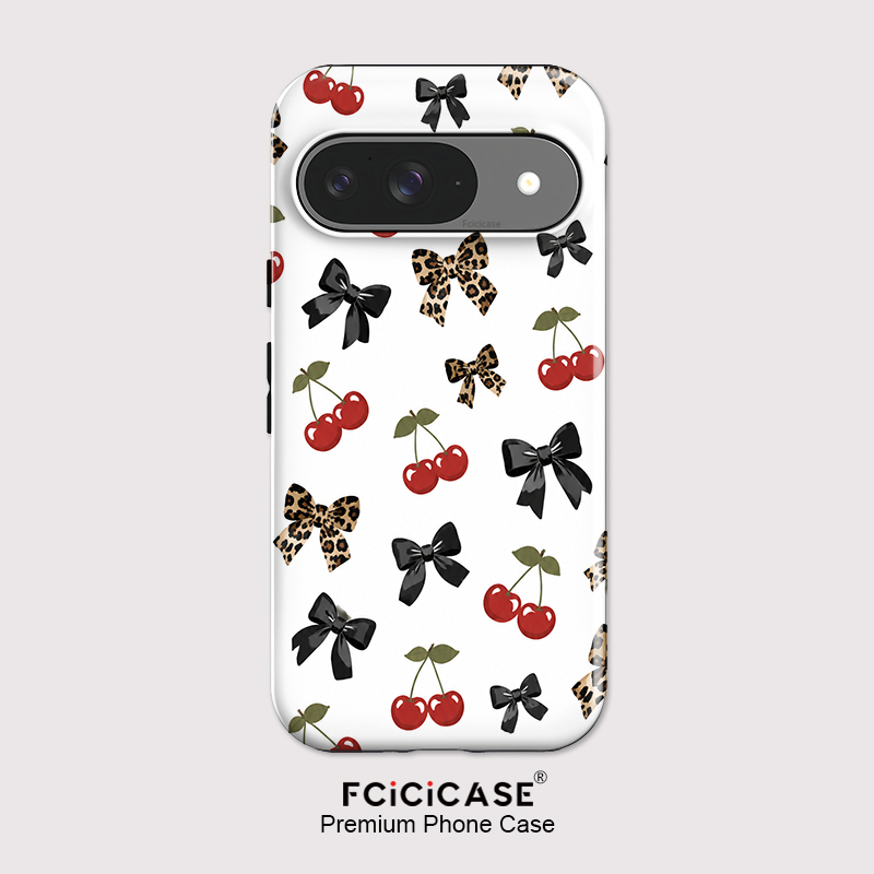 Fcicicase リボン結び チェリー柄 スマホケース G - Google Pixel 9 のレビューと価格