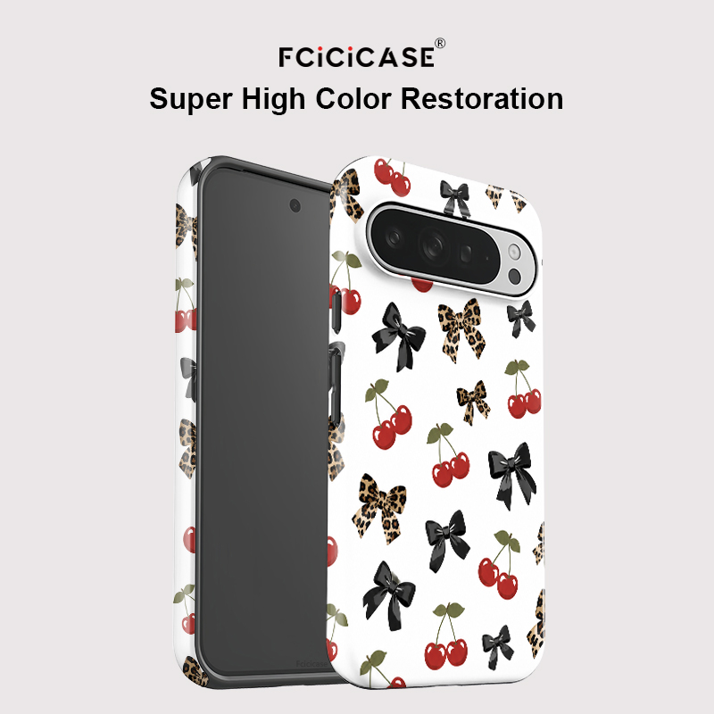 Fcicicase リボン結び チェリー柄 スマホケース G - Google Pixel 9 のレビューと価格