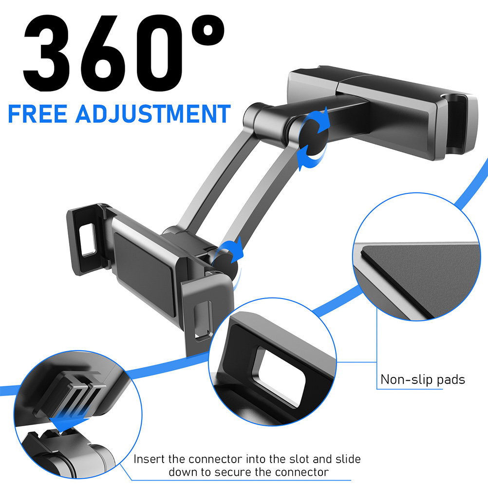 タブレットヘッドレストマウント 車載タブレットホルダー 4. - Tablet Car Mount のレビューと価格