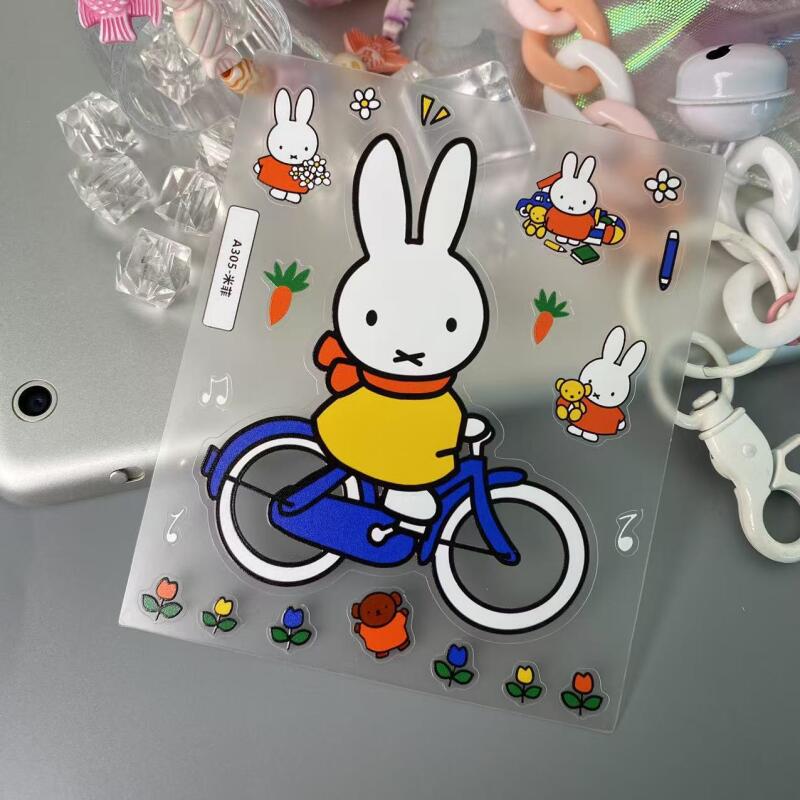 漫画ミッフィー 3D ステッカーかわいいアニメプリント電話ケ - Tablet Accessories 3D Print のレビューと価格