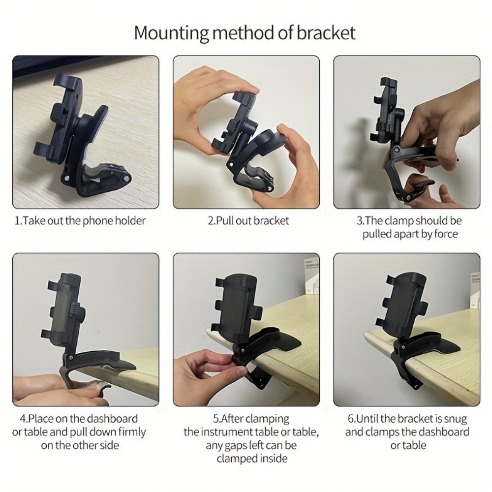 車載ホルダー スタンド 汎用 ダッシュボード クリップ式 G - Car Accessories Tablet Holder のレビューと価格