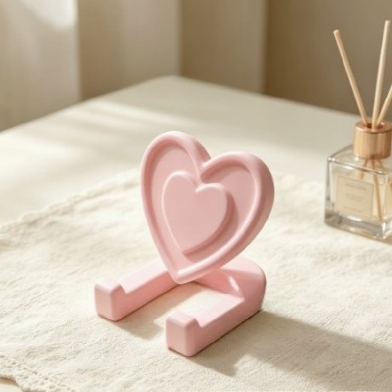 3Dプリントされたバレンタインデーのロマンチックなハート型ス - Tablet Accessories 3D Print のレビューと価格