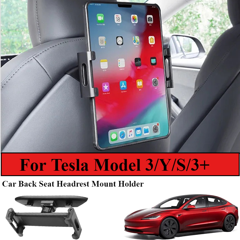 車の後部座席用ヘッドレスト,テスラマウント,電話スタンド,3 - Car Accessories Tablet Holder のレビューと価格