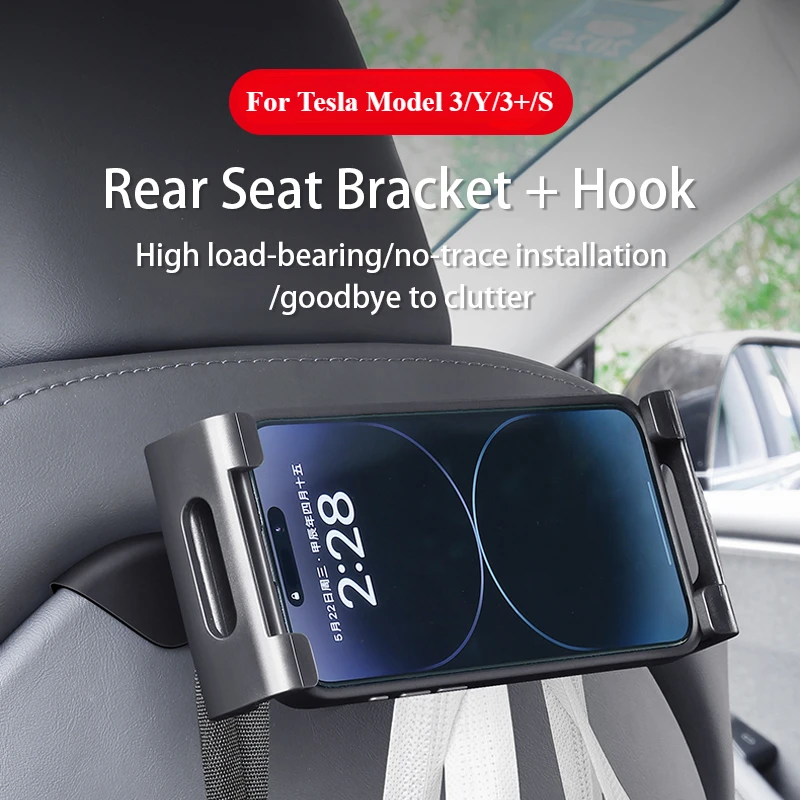 車の後部座席用ヘッドレスト,テスラマウント,電話スタンド,3 - Car Accessories Tablet Holder のレビューと価格