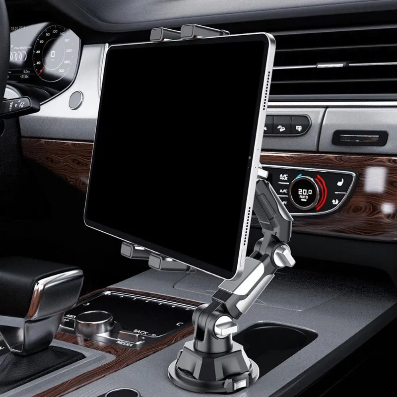 車載カップホルダー用タブレット・スマホホルダー、調整可能なロ - Tablet Accessories Must Have のレビューと価格