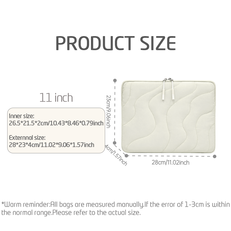 11インチキルティングタブレットスリーブバッグ iPad P - Tablet Accessories Bag のレビューと価格
